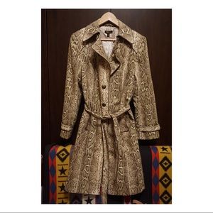 Tesori Snakeskin Trench Coat - Mint Condition